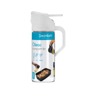 Oileroo® - No Clog Oil Sprayer, Pourer and 1 Tbsp Doser -White